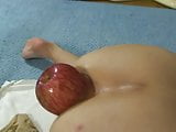 Elmers Wife Anal fisting fruits 6