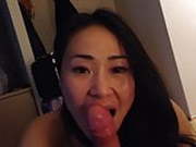 beautiful asian girl blowjob