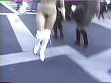 Crazy JP gal naked & walks public