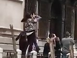acrobat girl in Venice