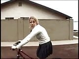 FP Schoolgirl On A Bicycle Accepts A Lift And Fuck !